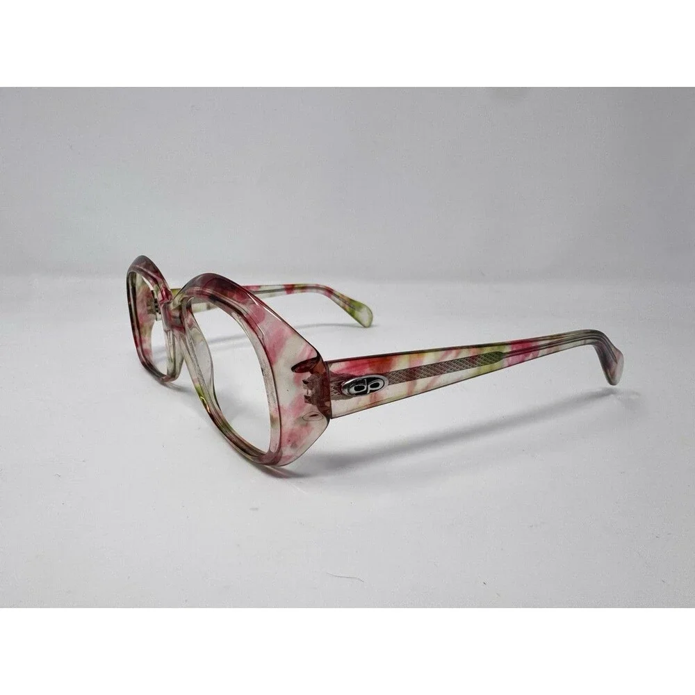 Vintage Confetti Acetate Eyeglass Frames Only 50-17-135 British Hong Kong NOS B
